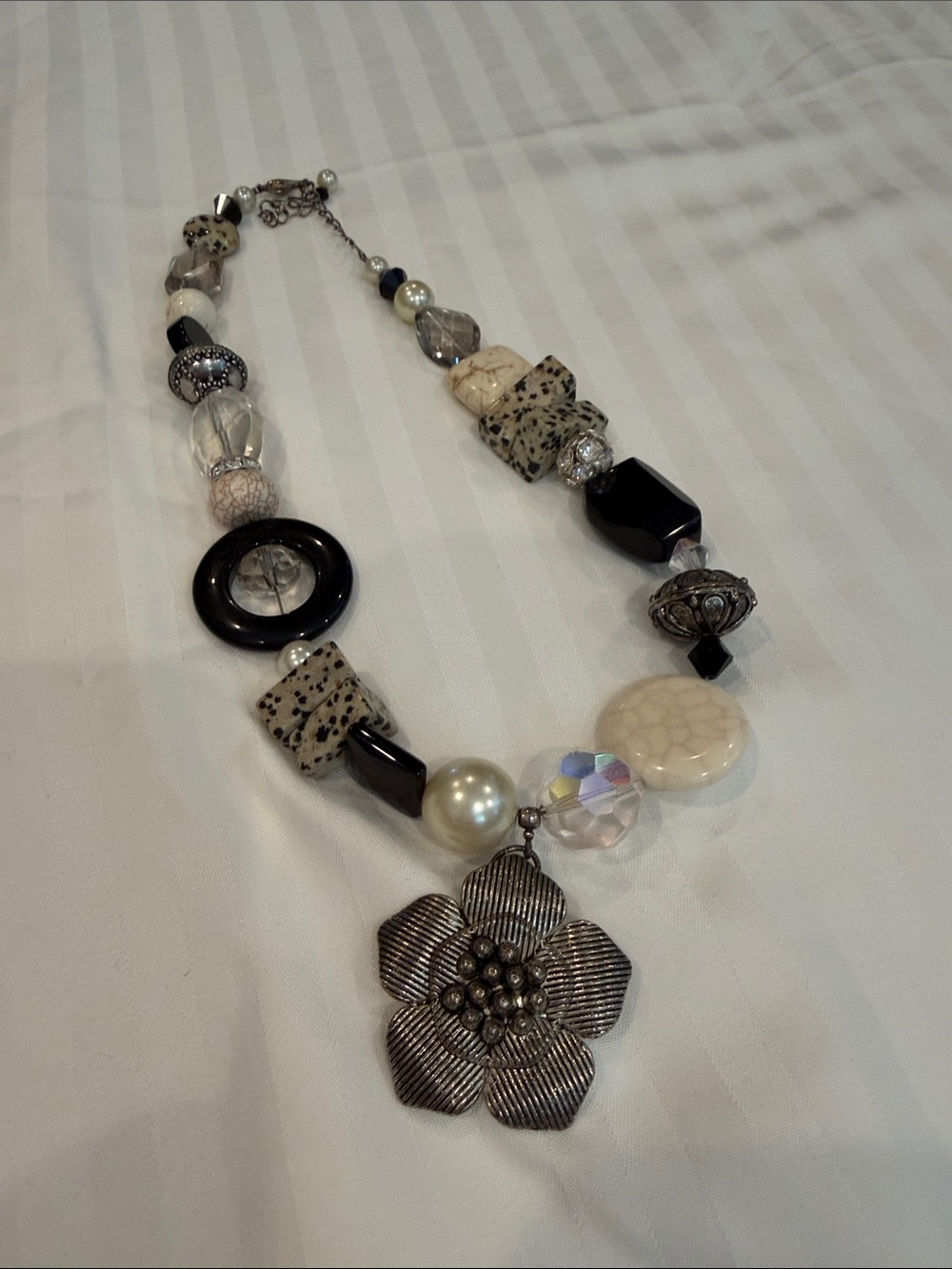 Assorted Women's Beaded Necklaces - Blue, Multicolor, Silver, Black - Picture 10 of 10